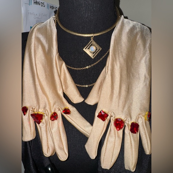 Gem Goddess Gloves in Ruby - Picture 1 of 4